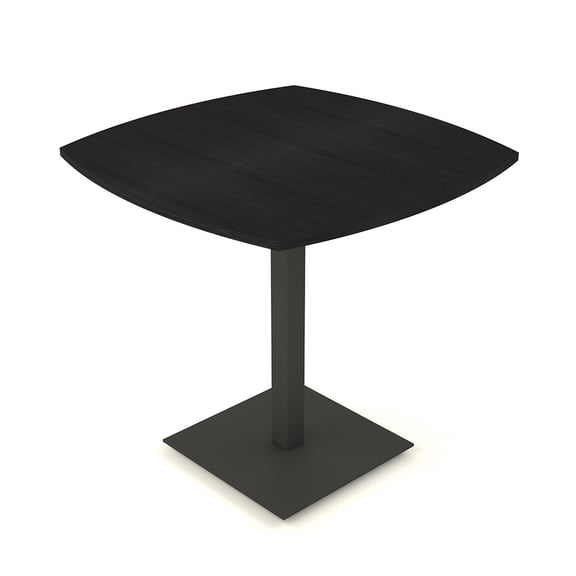 45" Small Boat Bistro Height Table Double Metal Base Bar Table