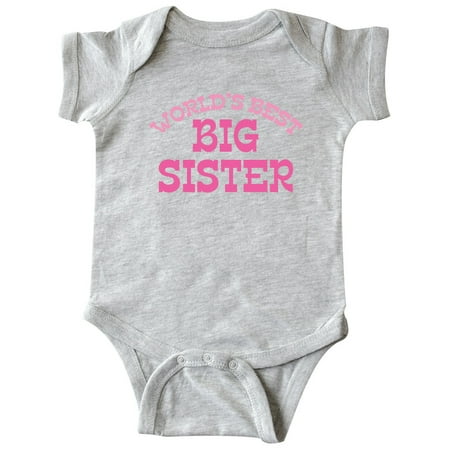 

Inktastic World s Best Big Sister Gift Baby Girl Bodysuit