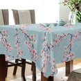 thumbnail image 3 of JSTEL Pink Cherry Blossom Flower Floral 3 Table Cloth Rectangle 60 x 120 Inch Tablecloth Anti Wrinkle Table Cover for Dining Kitchen Parties, 3 of 6