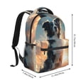 thumbnail image 2 of Gaeub Cloud Border Collie Ergonomic Lightweight Laptop Backpack - Multiple Pockets for School, Work, Travel, Outdoor Activities -One Size, 2 of 5