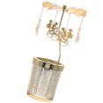 thumbnail image 4 of Desktop Candlestick Scented Candle Holder Party Metal Rotating Candle Holder, 4 of 8