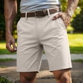 thumbnail image 2 of PIMSSY Men Casual Shorts Straight Leg Mid Rise Trousers Comfortable Breathable Summer Outdoor Daily Wear Solid Color Male Leisure Bottoms, 2 of 4
