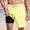 c08Yellow, variant on USNSM 2 in 1 Mens Swim Trunks Quick Dry Elastic Waistband Drawstring Shorts Beach Swim Shorts Bathing Suit with Compression Liner Red L