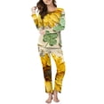 thumbnail image 2 of siminseming Bérets de Noël pour Femmes, Pyjamas Imprimés Décontractés à Col Rond, Ensemble de Pantalons Longs à Manches Longues, Ensemble Deux Pièces, Vêtements, Chaussures et Accessoires, 2 of 5