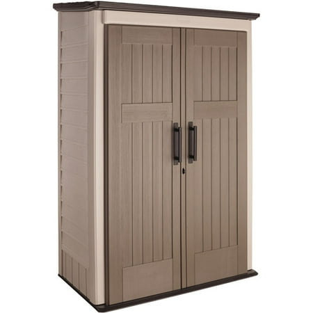 Rubbermaid 52 cu. Ft Vertical Shed, Beige - Walmart.com