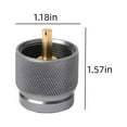 thumbnail image 3 of Propane Tank Adapter under $5! Yrmaups Propane Gas Tank Adapter, Brass Flat to Standard Converter Connector for Outdoor Grill, Camping Stove, Patio Heater and Portable Gas Appliances, 3 of 7
