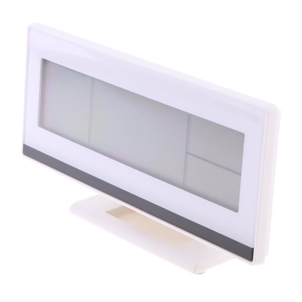 Reloj Despertador con Retroiluminación Por Voz Reloj Pantalla de 12/ / Temperatura / Fecha / Snooze / Activado Por Voz P blanco