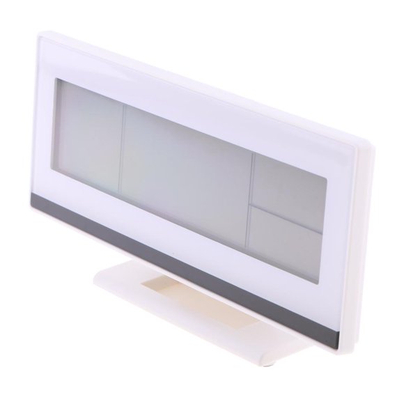 1 Piece de Despertador Temperatura Calendario Luz de Fondo Controlada para Cumpleaños blanco