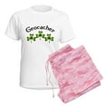 thumbnail image 6 of CafePress - Geocacher 3 Shamrocks Women's Light Pajamas - Women's Short Sleeve Print T-Shirt and Pants Light Cotton Pajama Set, 6 of 7