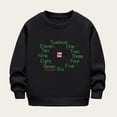 thumbnail image 2 of bbymog Girl's Pullover Tops Cute Graphic Print Sweatshirt Long Sleeve Crewneck Sweatshirts for Teen Girls Clothes Black D 2 Years, 2 of 5