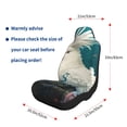 thumbnail image 2 of Goofa Tropical Parrot Floral Artwork Printed Car Seat Covers, Automotive Seat Covers for Cars Trucks and SUVs, Quick Setup Universal Fit Elastic Seat Covers-2 PCS, 2 of 6