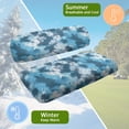 thumbnail image 5 of HUIACONG Blue Tie Dye Pattern All-Weather Protection Golf Cart Seat Cover for Outdoor Travel, Golf Cart Seat Covers 2 Pack Universal Design, 5 of 7