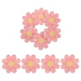 thumbnail image 3 of MOVTOTOP 10Pcs Boho Style Flower Shaped Disposable Paper Plates In Pink And Burgundy 6.88X6.88X0.04In, 3 of 8