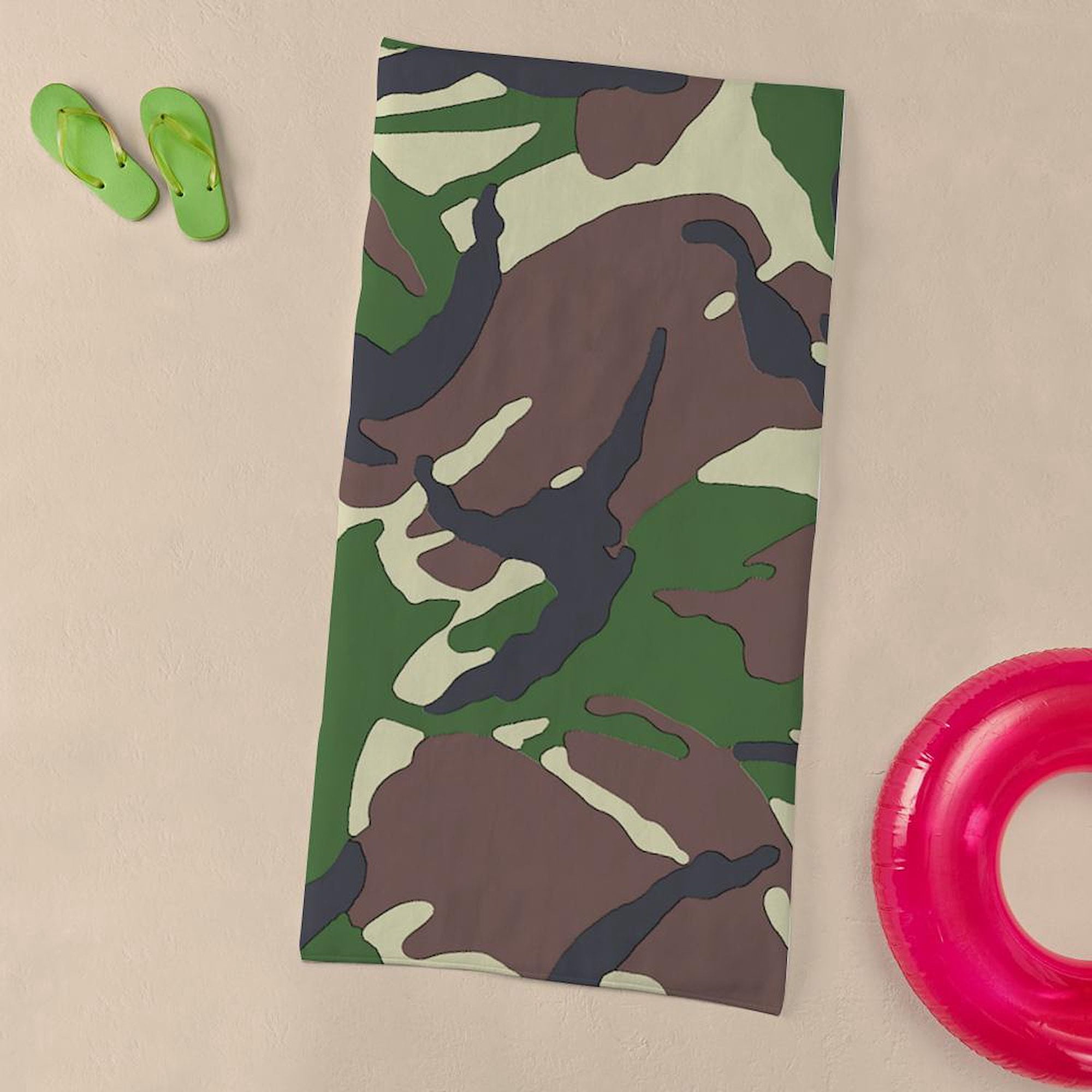 CafePress - Camouflage - Large Beach Towel, Soft 30"x60" Towel with Unique Design