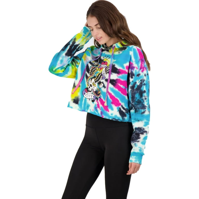 Ed hardy cropped online hoodie