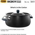 thumbnail image 7 of Hawkins Futura 12 Litres Stockpot, Hard Anodized Aluminum, Polished Black Finish, 7 of 7