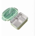 thumbnail image 1 of Kidsjoy Bento Box, Leakproof Lunch Container with Compartments, Includes Fork & Spoon, 1-Pack for School Office Travel & Picnic, Green, 1 of 6