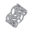 thumbnail image 3 of Lafonn Classic Sterling Silver Platinum Plated Lassire Simulated Diamond Ring (2.76 CTTW), 3 of 5