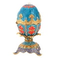 thumbnail image 4 of Segolike Egg Trinket Box Enameled Jewelry Box Ornaments, European Jewelry Organizer Ear Holder for Easter Decoration, 4 of 8