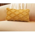 thumbnail image 1 of RKSTN (30X50Cm) Plush Striped Pillow Case Yellow, 1 of 5