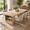 Natural Oak, variant on OXYLIFE Extendable Dining Table for 6-8 Person for Living Room, 63"-78.7" Wide, Oak+Black