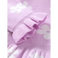 thumbnail image 5 of Suealasg Baby Girls Fall Princess Dress 6M 1T 2T 3T Toddler Girls Long Sleeve Floral Print Sweater A-line Dress Spring Autumn Clothes, 5 of 6