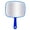 blue, variant on Large Hand Mirror, Handheld Mirror With Handle, Salon Mirror For Barber Hairdressing - red