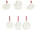thumbnail image 2 of Kits de punto de cruz de madera de 3 piezas, decoraciones navideñas, juegos de colgantes navideños de bricolaje con 12 hilos de bordado para niños, 2 of 9