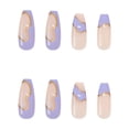 thumbnail image 4 of Juego de parches de uñas HUOGUO, morado, duradero, 24 piezas para mujer, 4 of 5