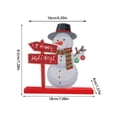thumbnail image 2 of Ganfancp Navidad Santa Claus Artesanía Decoración de Madera Adornos de Escritorio Centros de Mesa de Comedor Adornos de Madera Signos de Madera de Escritorio Artículos En Liquidación 1X Cartel de Nav, 2 of 5