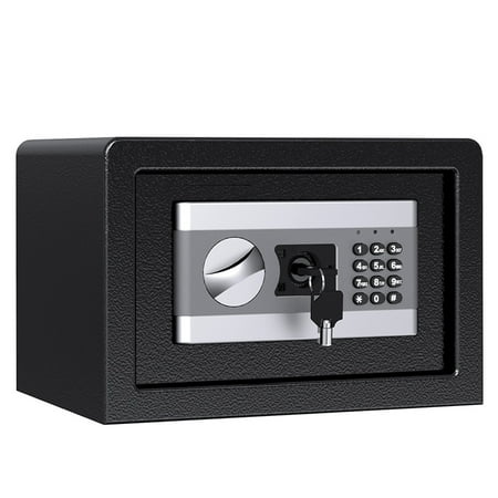 Safe Box, Lock Boxes Fire-Resistant Box and Waterproof Box Design for Home Office Hotel Business Jewelry Gun Cash Medication (0.58 Cubic Feet)