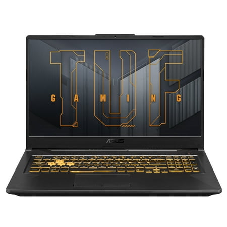 ASUS TUF Gaming A17 17.3" FHD Gaming Laptop, AMD Ryzen 7 4800H, 16GB RAM, NVIDIA GeForce RTX 3050, 512GB SSD, Windows 10, Eclipse Gray, FA706IC-PB74