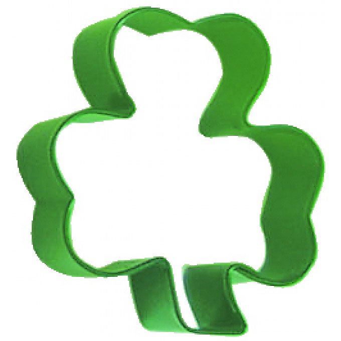 Shamrock Green 3 in Cookie Cutter Pr1160G R&M Cookie Cutters Tin