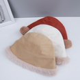 thumbnail image 3 of SikaFu Winter Plush Hat Children's Korean Edition Plush Thickened Lamb Hair Fisherman Hat Warm Ear Protection Bowl Hat Water Bucket Hat, 3 of 9