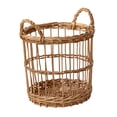 thumbnail image 4 of Cesta de almacenamiento tejida de mimbre hecha a mano para juguetes para perros Cesta de verduras de frutas Cesta de ratán para granja Vivero Sala de Pequeño, 4 of 8