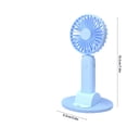 thumbnail image 3 of XEOVHV Portable Handheld Fan, Foldable Small Fan, Mini Hand Held Fan with USB Rechargeable, Eyelash Fan for Girls, Travel For Women, Outdoor, Blue, 3 of 9