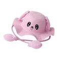 thumbnail image 3 of Sombrero de paja con orejas de conejo Strade Fareast Limited Rosa ala ancha, 3 of 8