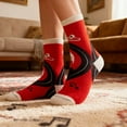 thumbnail image 3 of Tumao Red Christmas Socks, Funny Novelty, 3 of 7