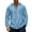 06#Light Blue, variant on Mens Linen Long Sleeve Button Down Shirts with Pockets Casual Beach Shirts Lightweight Fashion Hoodies Khaki M