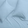 thumbnail image 5 of Luxury 400 Thread Count, 4 Piece Bed Sheet Set, 18" Deep Pocket, 100% Egyptian Cotton, Full Size - Light Blue Solid, 5 of 7