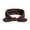 Brown, variant on Womens Top Knot Headband with Bow Tie Solid Color Cute Wide Headband for Daily