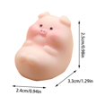 thumbnail image 2 of Pig Miniature Figurines, Micro Landscape Small Piggy Desktop Ornaments, Adorable Resin Animal Sculpture for Terrarium Decor and Fairy Garden Accessories, 2 of 4
