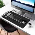 thumbnail image 4 of PEACNNG Desk Mat Large Protector Pad - Multifunctional Single-Sided Office Desk Pad Smooth Surface Soft Mouse Pad  Waterproof Desk Mat for Desktop  Pu Leather Desk Cover for Office/Home(2, 4 of 7
