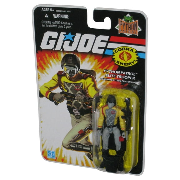 GI Joe Python Crimson Guard Elite Trooper (2008) Hasbro 3.75 Inch Figure - (Card Minor Wear)