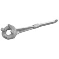 thumbnail image 1 of Llave para tapón de tambor de aluminio para abrir tambores de 10, 15, 20, 30, 50 y 55 galones, adecuada para bidones de 2 y 3/4 de pulgada, color plateado, 1 of 5