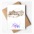 thumbnail image 1 of Charles Bridge Prague Czech Landmark Welcome Back Greeting Cards Envelopes Blank, 1 of 3