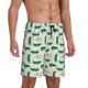 thumbnail image 2 of Balery Cartoon Crocodile Pantalones cortos de pijama de punto de algodón para hombre con cinturilla y bolsillos-Small, 2 of 6