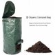 thumbnail image 3 of Bolsas de jardín, Bolsa de abono de jardín, Bote de basura de jardín plegable, Bolsa de abono de PE, Compostador de jardín, Bolsa de abono orgánico ambiental, Bolsa de residuos orgánicos, 3 of 5
