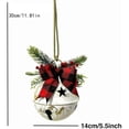 thumbnail image 3 of HomelyJoy 5.5 Inch Large Silver Bell Christmas Ornaments, Jingle Bells Star Cutout Decor for Xmas Tree, Gift Wrapping, Home and Party Decoration, 3 of 5