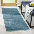 thumbnail image 2 of SAFAVIEH Rag Robynne Striped Cotton Runner Rug, Blue/Multi, 2'3" x 7', 2 of 10